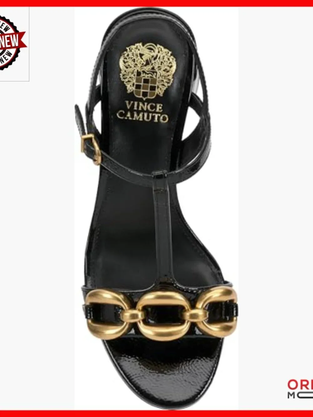 Leather Heeled Sandals with T-Strap and Block Heel